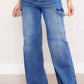 Vibrant High Waist Pearl Detail Jean