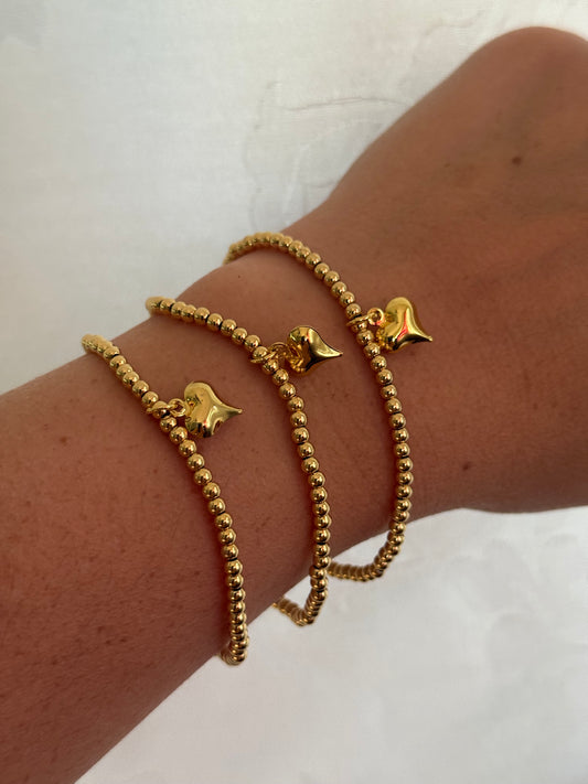 Set of 3 heart bracelate
