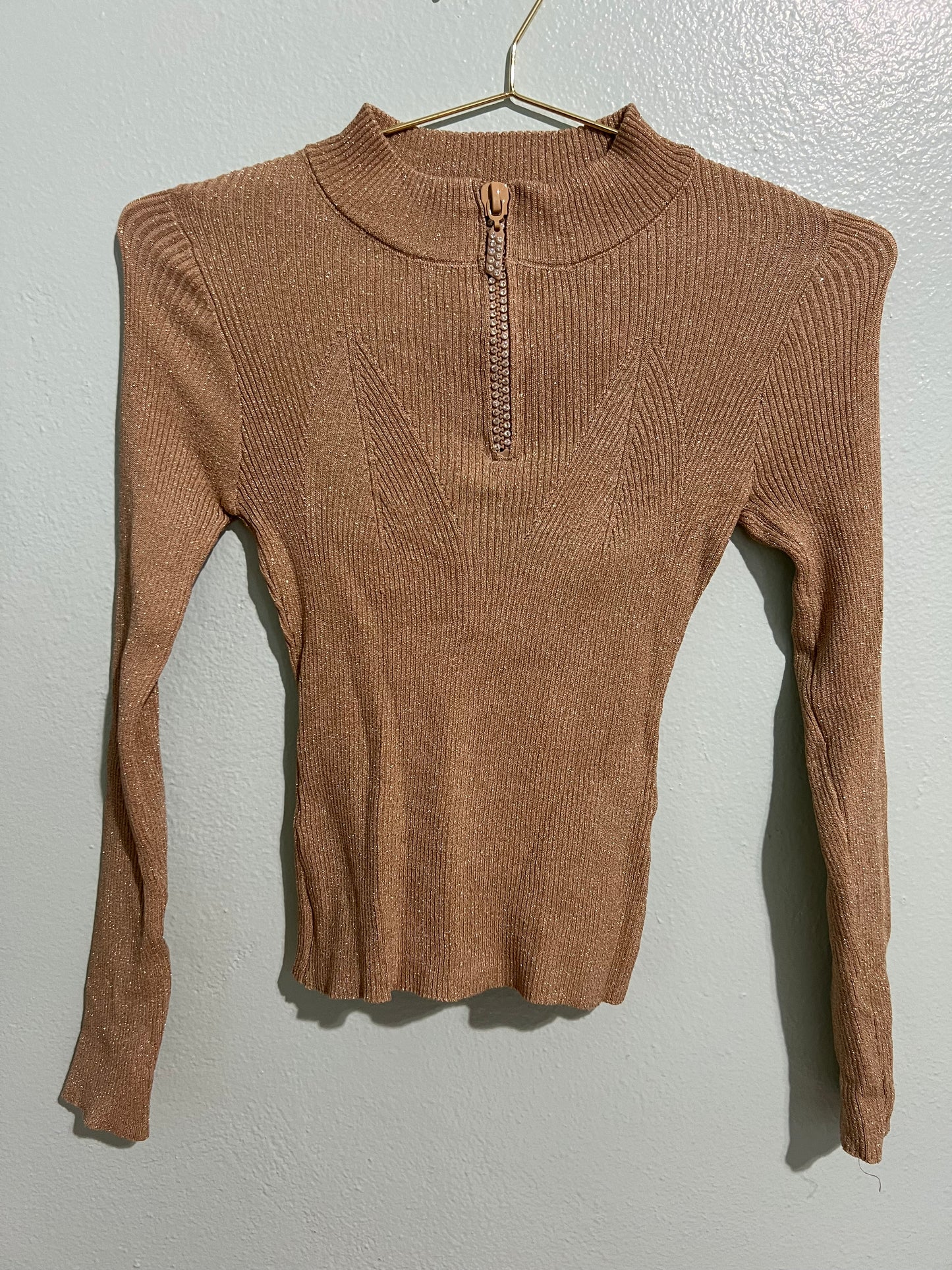 Gold Long Sleeve Top