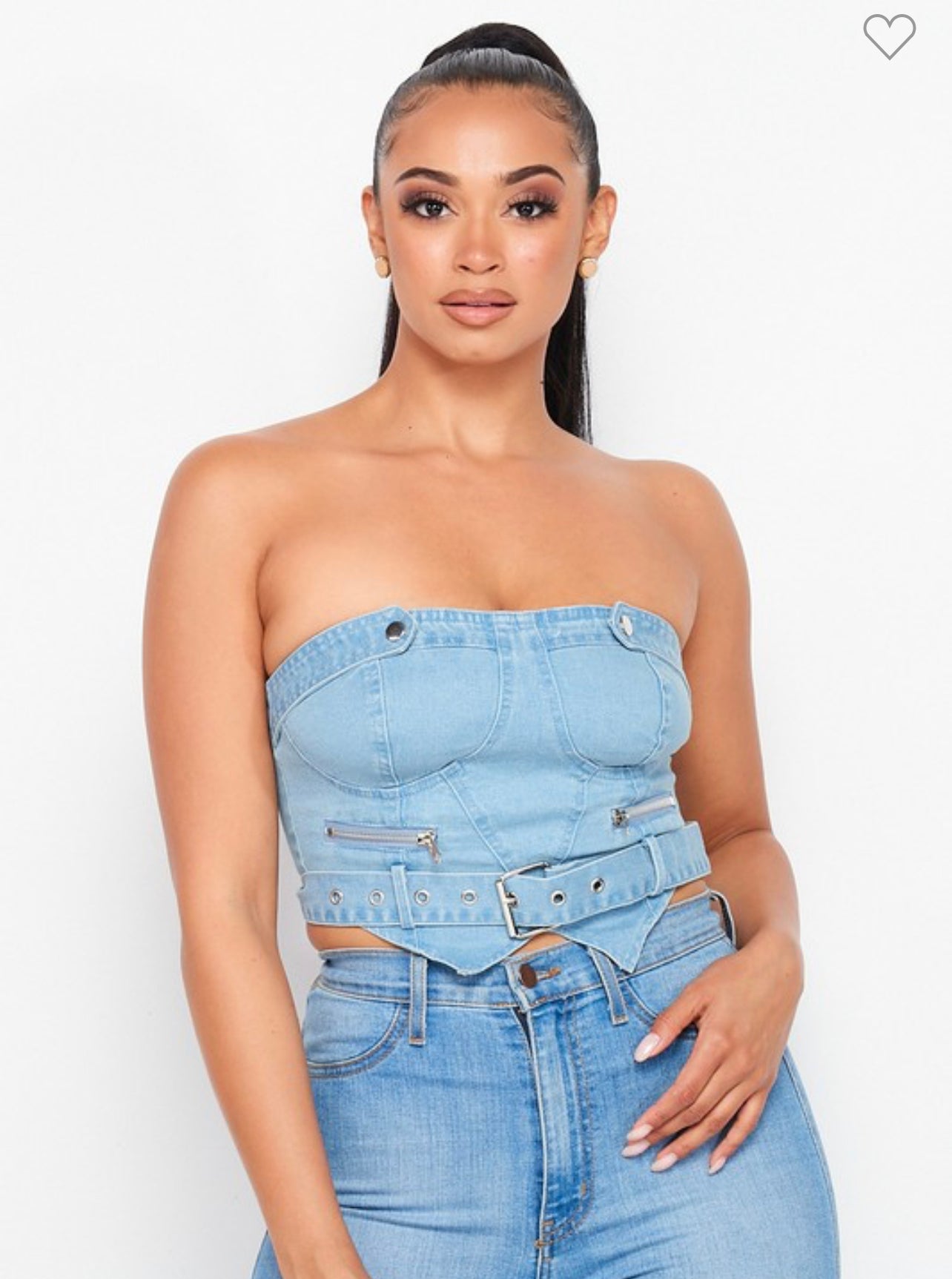 Denim Crop Top