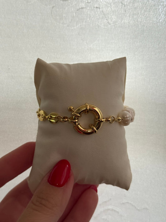 Pearl & gucci bracelate