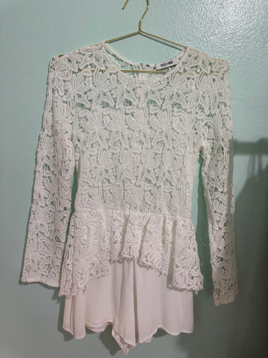White Lace romper
