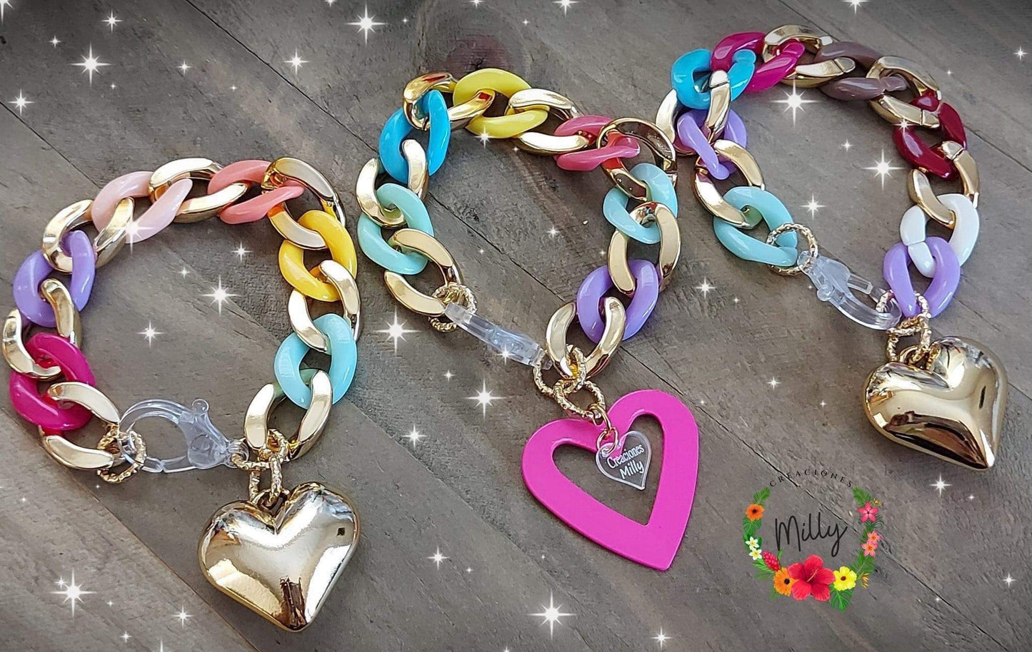 Colorful Heart Bracelet