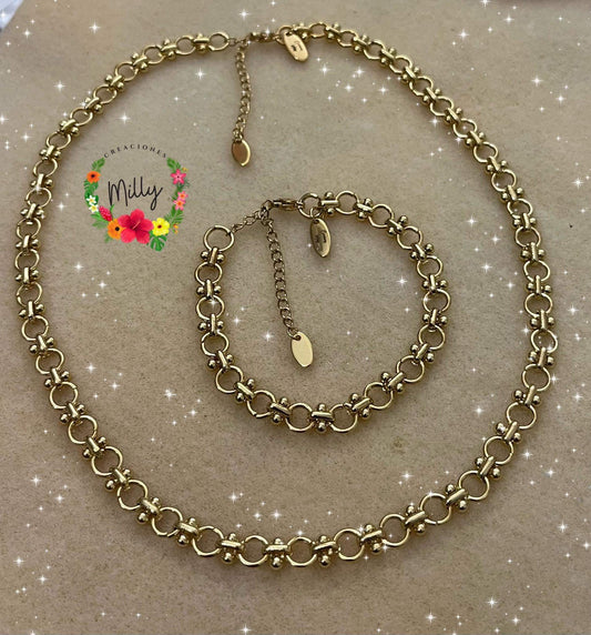 Gold chain set