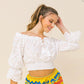 White crochet top