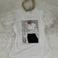 White graphic t-shirt